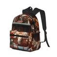 thumbnail image 2 of Picia Cat Asleep Among Flowers Large Capacity Backpack Classic Style Backpack Casual Backpack Water-Resistant School Work Travel Outdoor Backpack, 2 of 8