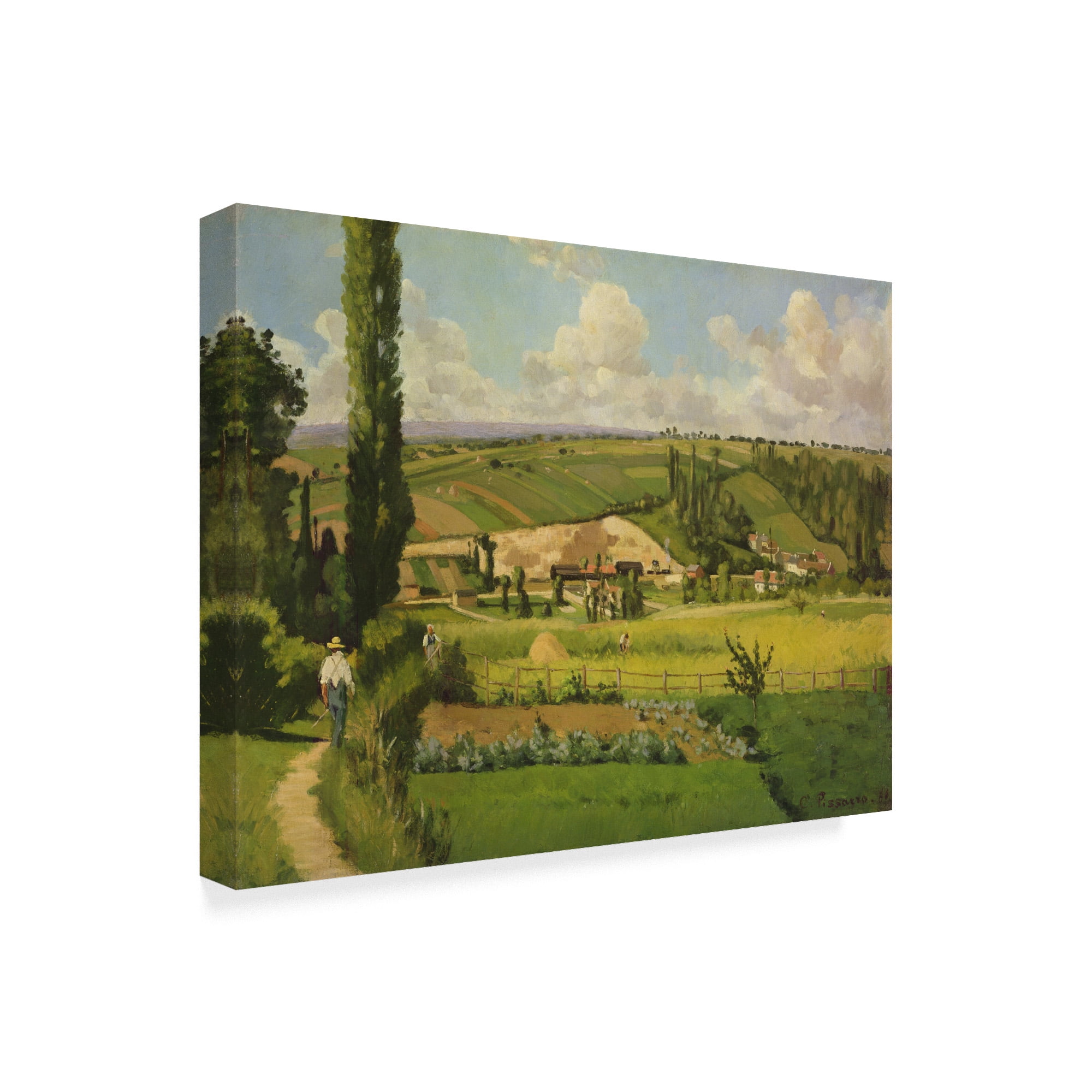 Trademark Fine Art 'Paysage Aux Patis Pointoise' Canvas Art by Camille Pissarro