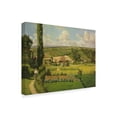 thumbnail image 2 of Trademark Fine Art 'Paysage Aux Patis Pointoise' Canvas Art by Camille Pissarro, 2 of 3
