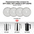 Secura French Press Replacement .. Screens, Stainless Steel Reusable