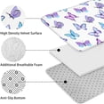 thumbnail image 5 of Purple Blue Butterfly Pattern Bathroom Rugs Sets 3 Piece,Toilet Cover Set,Absorbent Non Slip Bathroom Mats Sets with U-Shaped Contour Rug Toilet Rug Set, 5 of 5