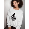 thumbnail image 2 of Boat In The Water Sweatshirt Women -SPIdeals Designs, Female Large, 2 of 4