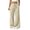 *1-Beige, variant on VBVC Women's Cotton Linen Wide Leg Pants , Drawstring Sweatpants For Women , Ladies' Summer Fall Trousers with Pockets, Khaki , S-2XL