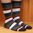 thumbnail image 4 of Men's Medium Rayon from Bamboo Fiber Stripe Socks - Color 04 - 1 Pair, Size 6-10, 4 of 4