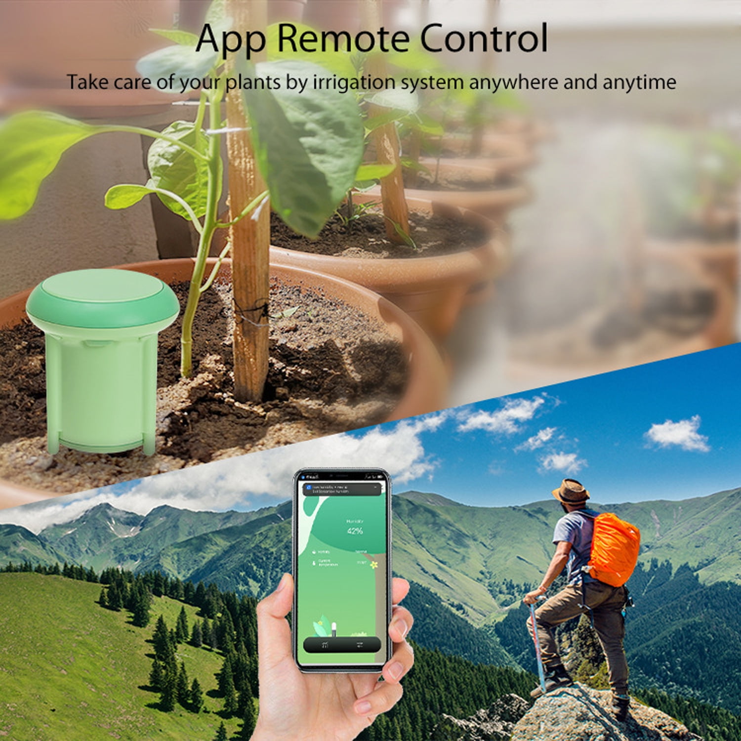 ZigBee 3.0 Soil Moisture & Temperature Sensor Meter, 4-in-1 Soil Moisture Meter, Wireless Transmission, Remote Monitoring, for Greenhouses, Gardens,Home Assistant,Zigbee2MQTT