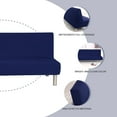 thumbnail image 5 of SHAR Housse de Canapé Sans Accoudoirs 3 Places Universelle Extensible Clic C, 5 of 5