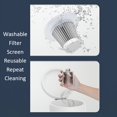 thumbnail image 5 of Rechargeble Handheld Wireless Vacuum Cleaner, 1200mAH Battery, USB Charging, Reusable Filter Cartridge, For Car Cleaning, 5 of 5
