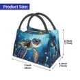 thumbnail image 3 of Vsdgher Watercolor Turtle Print Insulated Reusable Bags with Sturdy Zipper and Handles, Foldable Totes for Hot or Cold Food Bring or Delivery, 3 of 8