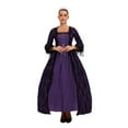 thumbnail image 2 of FYEGRE Elegant Gothic Lace Dress for Stage Performance Formal Events and Reenactments Purple S, 2 of 4