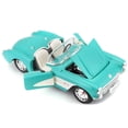 thumbnail image 3 of 1957 Chevrolet Corvette Convertible Turquoise 1/24 Diecast Model Car by Maisto, 3 of 3