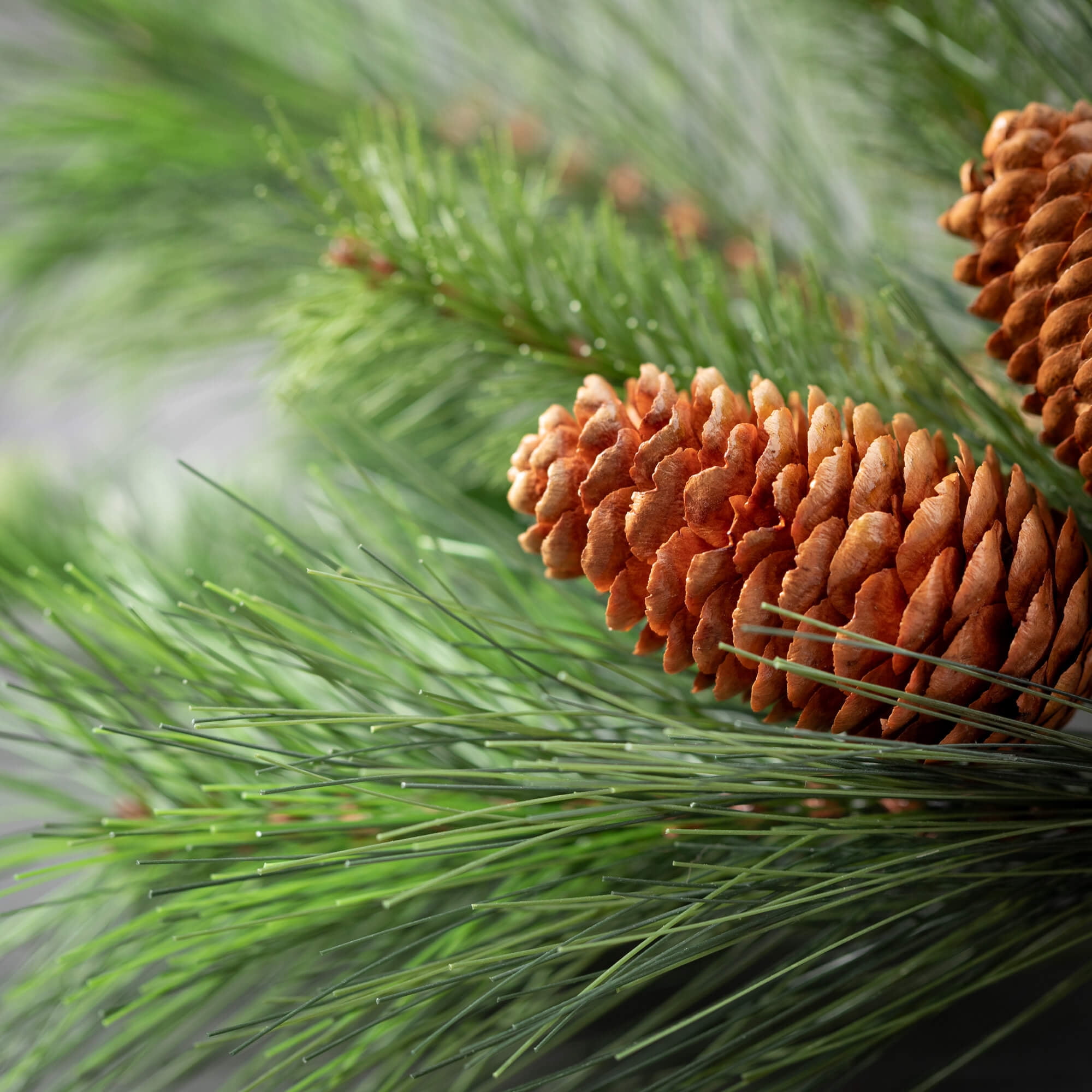 32"H Sullivans Artificial Pine Christmas Swag With Pinecones, Green