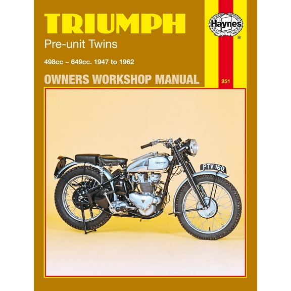 Triumph Pre-unit Twins 500 and 650 cc models (47-62) Haynes Repair Manual ^