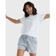 thumbnail image 5 of Hanes Originals Women's Cotton Jersey Shorts, 2.5" Light Steel S, 5 of 10