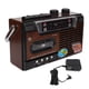 thumbnail image 1 of Reproductor de casete Radio AM FM señal fuerte soporte silencioso tarjeta de almacenamiento y grabadora de reproductor de casete portátil USB enchufe estadounidense 110V, 1 of 14