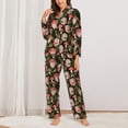 thumbnail image 2 of Sikiie Edgehog and Mushrooms Women's Long-Sleeve Shirt and Full-Length Bottom Pajama Set (s-xxl)-Medium, 2 of 7
