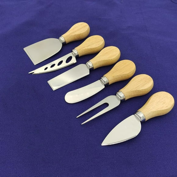 1 Set Exquisite Cheese Knives Set Sharp Stainless Steel Effective Easy to Use Cheese Cutters for Home