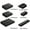 Black, variant on 1. Flexible PVC Wire Combs Cord Organizers For 1.8-2.5mm Sleeved Lines, 34pcs PC Line Manager