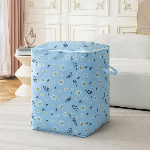 Storage Bag with Zipper, Clothes Quilt Storage Bags, Oversized Clothes Quilts Storage Bag Wardrobe Sorting Storage Box Portable Storage Bag Zipper Cup Storage Bag