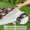 thumbnail image 5 of Soft Polyester Floral Print Tablecloth for Round Tables, Elastic Fit for Spring Decor or Daily Use, Fits 44-52 Inch Table, 5 of 7
