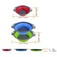 thumbnail image 4 of Collapsible Colander Basket Set of 3, Vegetables Fruit Washing Basket Drain Tool, Small & Big Size Silicone Telescopic Colander with Handle For Kitchen/Home/Restaurant Round Shape (Blue Red Green), 4 of 7