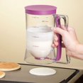 thumbnail image 4 of 900ML Batter Dispenser Pancake Cupcake Batter Separator with Measuring Label and Squeeze Handle Bracket Cookie Cake Waffles Batter Dispenser Cream Speratator Measuring Baking Tools, 4 of 6