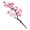 Pink, variant on jiaroswwei Artificial Wintersweet Picks UV Resistant Fake Plum Blossom Stem Home Office Wedding Party Faux Flower Branch Decoration