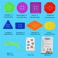 thumbnail image 3 of Maoww Kids Preschool Lacing Toy Plastic Geometry Buttons Lacing Game Fine Motor Skills Learning Toy, 3 of 6