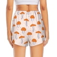 thumbnail image 2 of Lsque Mushrooms Printed Women's Running Shorts with Liner Pockets,Elastic Quick Dry Workout Athletic Gym Yoga Shorts,Womens High Waist Shorts-Small, 2 of 9