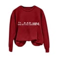 thumbnail image 4 of WNEGSTG Long Sleeve Shirts for Women Men Still Seek Him Women's Letter Print Crew Neck Long Sleeve Top, 4 of 5
