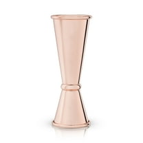 Viski Japanese Style Double Jigger, Home Bar Gifts, 1oz and 2oz Rose Copper