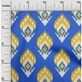 thumbnail image 2 of oneOone Cotton Poplin Twill Blue Fabric Asian Ikat Dress Material Fabric Print Fabric By The Yard 56 Inch Wide, 2 of 4