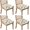Pioneer Flower-14, variant on Pioneer Flower Seat Covers for Dining Room Chairs Set Of 4,Stretch Printed Washable Chair Seat Cover with Elastic Ties and Button,Removable Waterproof Couch Cushion Covers