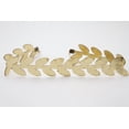 thumbnail image 4 of New Fun Women Fashion Jewelry Choker Necklace Metallic Gold Faux Leather Leaf Fabric, 4 of 8