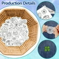thumbnail image 3 of HLONK 4 Sheets 16Pcs Wedding Dress Water Soluble Hand Sewing Stabilizers for Fabric 11.6x8.2 Inch Embroidery Stitch Practice Embroidery Patterns Transfers for Embroidery Beginners Lovers, 3 of 7
