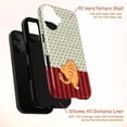 thumbnail image 4 of Funny Orange Tabby Cat Butt Case iPhone 17 16 15 14 13 12 11 Pro Plus Mini, Floral Pattern & Red Stripes Cute Hiding Kitten Cover, 4 of 6