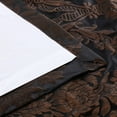 thumbnail image 6 of Magdelena Black & Cognac Designer Damask Curtain (1 Panel), Magdelena Black & Cognac, 50W X 84L, 6 of 6