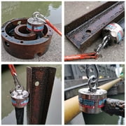 ULIBERMAGNET Fishing Magnet Kit, 1000lbs Strong Large Neodymium Fishing Magnet Kit Heavy Duty Magnets with 66ft Rope for River Retrieval Recycling Magnetic Salvage Fishing