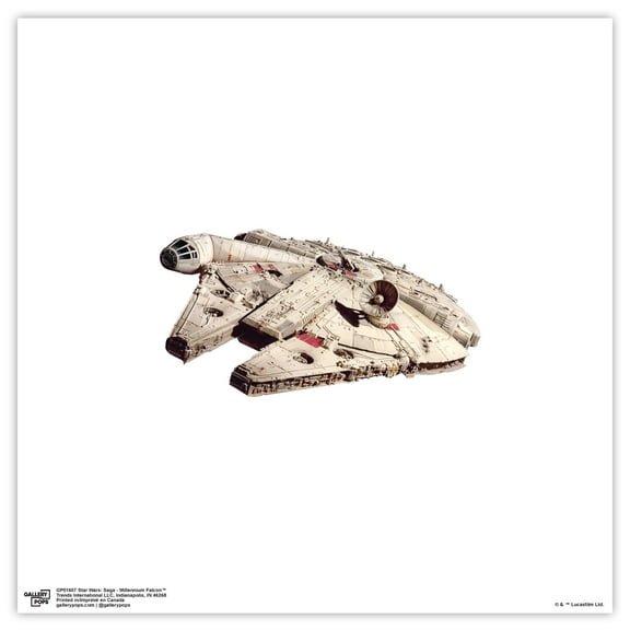 Gallery Pops Star Wars: Saga - Millennium Falcon Wall Art, Unframed Version, 12" x 12"