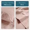 thumbnail image 6 of Casa Platino 100% Egyptian Cotton Sheets Queen Size – Hotel Style Silky Sateen Weave Designed for Breathable All-Season Luxury Comfort, Reinforced Pocket 15” Fitted Sheet – Sepia Rose, 6 of 8