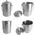 thumbnail image 4 of Bac à Compost en Acier Inoxydable Recyclé pour Cuisine, Design Solide et Résistant à la Rouille, Inodore, Facile à Utiliser et à Nettoyer pour un Compostage Intérieur Pratique, 4 of 5