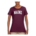 thumbnail image 2 of Wild Bobby State of Maine College Style Women Graphic Tee, 2 of 6