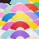 thumbnail image 1 of Abanicos plegables de papel JOHOUSE, 28 unidades, para mujer, multicolor, 1 of 9