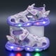 thumbnail image 1 of Disney zapatos para niños verano elsa niñas sandalias con punta de malla zapatos de playa moda ins princesa congelada fondo suave led light sandals24-Insole 15 CM Gao Jinjia LED, 1 of 2