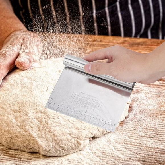 High Hardness 2pcs With Scale Dough Scraper, Pastry Chopper, For Home Kitchen Cake Shop