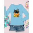 thumbnail image 3 of Funny Unicorn Donut Long Sleeve Toddler -Image by Shutterstock,  5 Toddler, 3 of 4