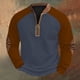 thumbnail image 1 of pstuiky camisetas de manga larga para hombre, Sudadera con capucha y cuello redondo para hombre, estampado, manga larga camisetas de hombre m, 1 of 3