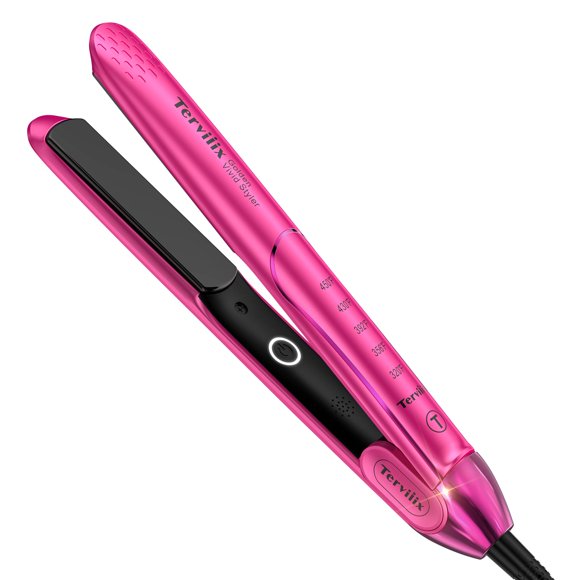 Terviiix Fer Plat en Céramique de 1 Pouces, Plancha de Cabello Profesional, Plaques Anti-Accrochage, Dommages 3X Moins, Chauffage Rapide 15 s / Fer à Lisser et à Friser 2 i