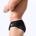 thumbnail image 6 of XDZJLR Swim Briefs Men Briefs For Swimming Beach Quick Drying Sports Briefs For Men Breathable Beachwear Black, 6 of 9