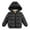 Black, variant on LYMAYTER Kids Boys Hooded Jacket Winter Solid Color Warm Outerwear Baby Long Sleeve Classic Cotton Coats for 1-5 Years