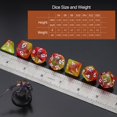 thumbnail image 5 of QMay Juego de dados DND de 15 x 7 dados poliédricos (105 piezas) con 1 bolsa grande de franela Dados D&D (D4 D6 D8 D10 D% D12 D20) para juegos de mesa RPG de mazmorras y dragones, 5 of 5